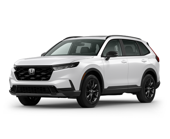 2026 Honda CR-V 2WD Sport-L Hybrid in Platinum White Pearl — front three-quarter view