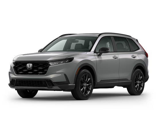 2026 Honda CR-V 2WD Sport-L Hybrid in Urban Gray Pearl — front three-quarter view